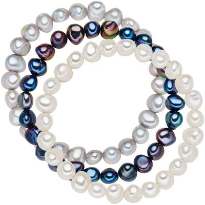 Valero Pearls - Ohrstecker Süßwasser-Zuchtperle in Multicolor Armbänder & Armreife Damen