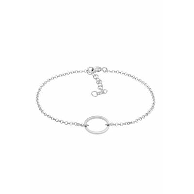 Elli - Armkettchen Basic Kreis Ring Geo Look 925 Silber Armbänder & Armreife 1 ct Damen