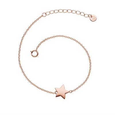 Glanzstücke München Armband Stern Sterling Silber in Roségold 17,0 cm Basislänge + 3,0 Verlängerung Damen Image