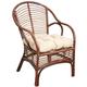 Fauteuil en rotin marron Louis