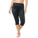 Plus Size Women's Rago® Light Control Capri Pant Liner 920 by Rago in Black (Size 7XL) Slip