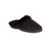 Wide Width Women's The Andy Fur Clog Slipper by Comfortview in Black (Size XL W)