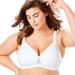 Plus Size Women's Brigitte Lace Wireless T-Shirt Bra 5215 by Leading Lady in White (Size 40 G)