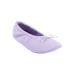 Wide Width Women's The Ana Ballerina Slipper by Comfortview in Soft Iris (Size XL W)