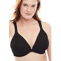 Plus Size Women's Brigitte Racerback Front-Close Seamless Underwire Bra by Leading Lady in Black (Size 44 B)