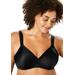 Plus Size Women's Brigitte Lace Underwire T-Shirt Bra 5214 by Leading Lady in Black (Size 42 D)