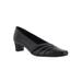 Women's Entice Pump by Easy Street in Black Leather (Size 7 M)