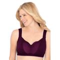 Plus Size Women's Comfort Choice® Wireless Gel Strap Bra by Comfort Choice in Dark Berry (Size 52 C)