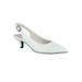 Wide Width Women's Faye Pumps by Easy Street® in White (Size 7 W)