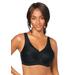 Plus Size Women's Glamorise® Magic Lift® Medium-Impact Wireless Sport Bra 1005 by Glamorise in Black (Size 42 C)