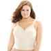 Plus Size Women's Exquisite Form® Fully® Longline Wireless Bra 5107532 by Exquisite Form in Beige (Size 38 C)