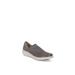 Wide Width Women's Charlie Slip-on by BZees in Morel Open Knit (Size 7 1/2 W)