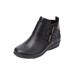 Extra Wide Width Women's The Amberly Shootie by Comfortview in Black (Size 10 WW)