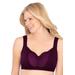 Plus Size Women's Comfort Choice® Wireless Gel Strap Bra by Comfort Choice in Dark Berry (Size 42 DDD)