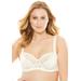 Plus Size Women's Lace-Trim Underwire Bra by Amoureuse in Ivory (Size 48 DDD)