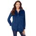 Plus Size Women's Corduroy Big Shirt by Roaman's in Evening Blue (Size 18 W) Button Down