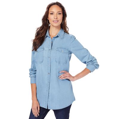 Plus Size Women's Olivia Denim Big Shirt by Roaman...