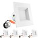 Luxrite 4" Selectable CCT New Construction LED Retrofit Recessed Can Light, Metal in White | 5 H x 3.25 W in | Wayfair LR23784-4PK