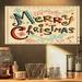 East Urban Home 'Merry Christmas Handwritten Vintage' - Print on Canvas in Red | 12 H x 20 W x 1 D in | Wayfair FAE895BBB1F4419988F93F67974F7BFF