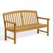 Oxford Garden Signature Series 5' Solid Wooden Outdoor Bench Wood in Brown | 36.5 H x 60.5 W x 26.5 D in | Wayfair SIG60