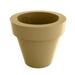 Vondom Maceta - Resin Pot Planter - Lacquered - Self- Watering Plastic in Brown | 15.25 H x 17.75 W x 17.75 D in | Wayfair 40145F-BEIGE