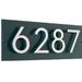 Montague Metal Products Inc. Floating 1-Line Lawn Address Sign Metal in Green | 6 H x 16.5 W x 1 D in | Wayfair HMP-044-L-HG-TT