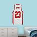 Ebern Designs Basketball Jersey Personalized Name & Number Wall Decal Vinyl in White | 24 H x 12 W in | Wayfair 4CAED135E8274B1D8FF620FC033B60E9
