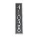 Montague Metal Products Inc. Franklin 5-Line Wall Address Plaque Metal | 20.5 H x 3.75 W x 0.32 D in | Wayfair PCS-56-SG-W