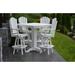 Red Barrel Studio® Nettie 5 Piece Bar Set Plastic in White/Black | 42 H x 33 W x 33 D in | Outdoor Furniture | Wayfair