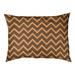 Tucker Murphy Pet™ Chelan Hand Drawn Chevron Pattern Outdoor Dog Pillow Polyester in Black/Brown | 6 H in | Wayfair