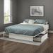 South Shore Step One Full/Queen Platform Bed in White | 10.5 H x 60 W x 80.5 D in | Wayfair 3160217