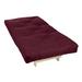 Twin 10" Foam Mattress - Alwyn Home Harding Cold Futon Polyester in Red/Indigo | 74 H x 38 W 10 D Wayfair 0201DB0CB2C94CDD912D64802C6A5982