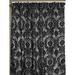 Rosdorf Park Amboy Damask Semi-Sheer Rod Pocket Single Curtain Panel Polyester in Gray/Black | 108 H in | Wayfair 8BC5B0F138984767AE25B249C918C8F3