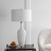 Canora Grey Hornung 31.5" Table Lamp Ceramic/Metal/Fabric in White | 31.5 H x 17 W x 17 D in | Wayfair 497C13DBA9354695BBB78E23D9C46035
