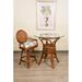 Rosecliff Heights Sacha Swivel Counter & Bar Stool Upholstered/Wicker/Rattan in Brown/Green/Orange | 41 H x 22 W x 18 D in | Wayfair