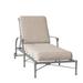 Woodard Delphi 76" Long Reclining Single Chaise w/ Cushion Metal in Gray | 22.75 H x 32 W x 76 D in | Outdoor Furniture | Wayfair 850470-72-40Y