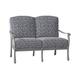 Woodard Casa 53.25" Wide Loveseat w/ Cushions Metal/Sunbrella® Fabric Included in Gray | 35.25 H x 53.25 W x 35.5 D in | Outdoor Furniture | Wayfair