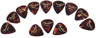 Fender Classic Celluloid Pick Shell Heavy 12 Stück