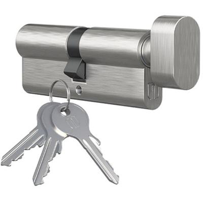 Knopfzylinder Türschloss Knaufzylinder vernickelt 30mmx30mm Image