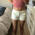 American Eagle Outfitters Shorts | American Eagle Low Rise White Shorts | Color: White | Size: 4