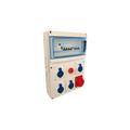 Coffre chantier triphasé - IP44 - IK07 4PC 2P+T, 230V, 16A + 1 pc 3P+N+T, 400V, 16A