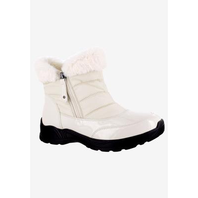 Extra Wide Width Women's Frosty Bootie by Easy Street in Winter White (Size 8 1/2 WW)