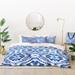 East Urban Home Schatzi Brown Duvet Cover Set Microfiber, Polyester in Blue | Queen Duvet Cover + 2 Shams + 1 Throw Pillow | Wayfair