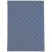 KAVKA DESIGNS Stich Tribal Diamond Straight Rectangular Chair Mat in Gray/Blue/White | 84 W x 60 D in | Wayfair MWOMT-17302-5X7-BBA6747