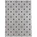 KAVKA DESIGNS Ye Low Pile Carpet Straight Rectangular Chair Mat in Gray/White | 72 W x 48 D in | Wayfair MWOMT-17303-4X6-TEL9133