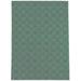 KAVKA DESIGNS Stich Tribal Diamond Straight Rectangular Chair Mat in Green/White | 96 W x 144 D in | Wayfair MWOMT-17303-4X6-BBA6745