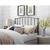 Howells Metal Slat Headboard Metal in Black Laurel Foundry Modern Farmhouse® | 55.25 H x 60.75 W in | Wayfair 9233CA6E40304F9EAA87374F2F59D011