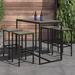 Trent Austin Design® Rectangular 4 - Person 51.25" Long Bar Height Outdoor Dining Set Wood in Gray | 51.25 W x 27.5 D in | Wayfair