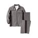 Men's Big & Tall Long Sleeve Colorblock Tracksuit by KingSize in Steel Colorblock (Size 3XL)