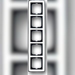 Busch-Jaeger Rahmen 5-fach 1725-80G 2CKA001754A4330 Image